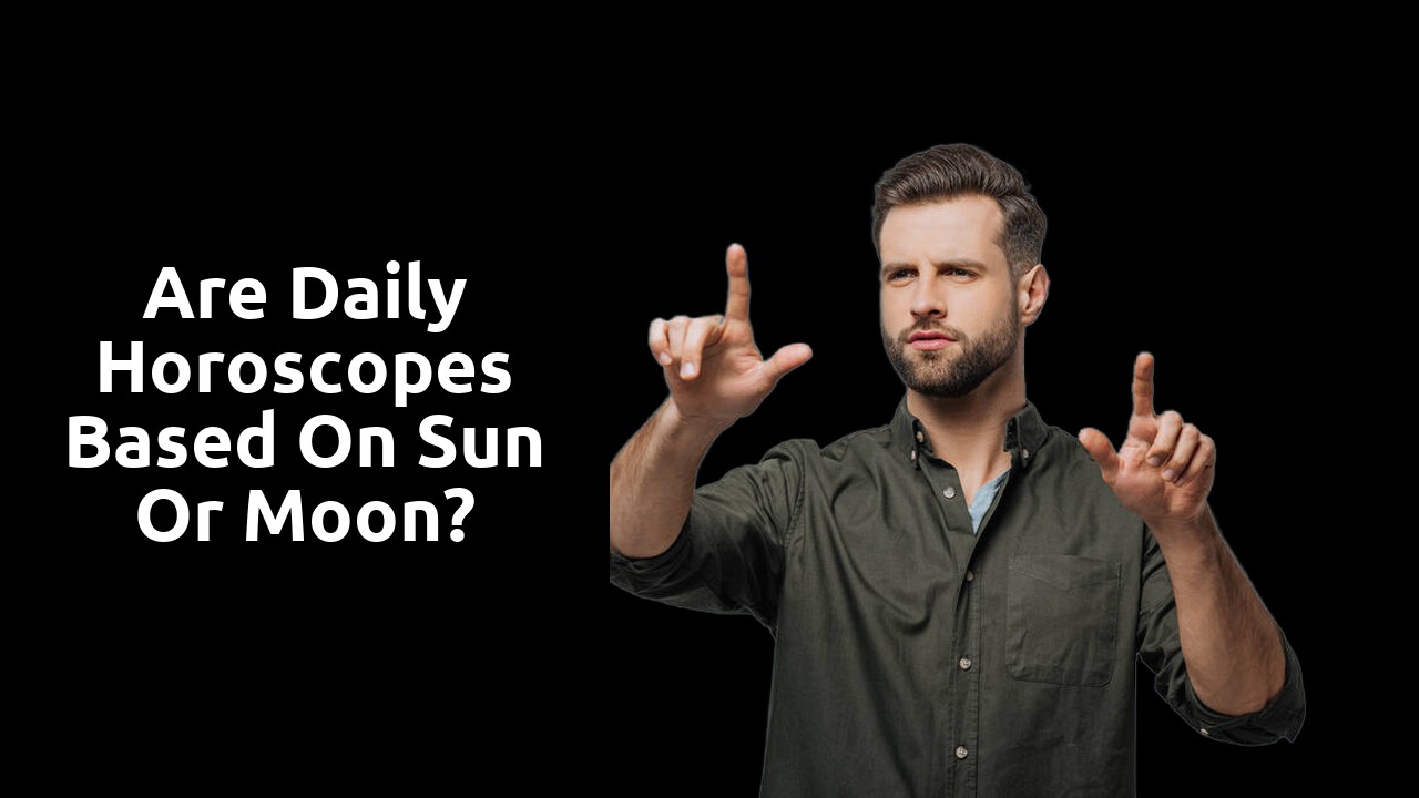 Are daily horoscopes based on sun or moon?