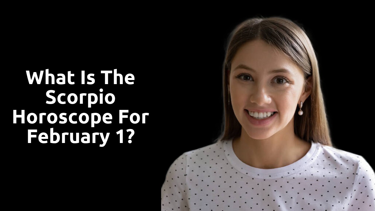 What is the Scorpio Horoscope for February 1?