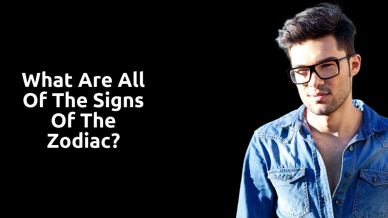 What are all of the signs of the zodiac?