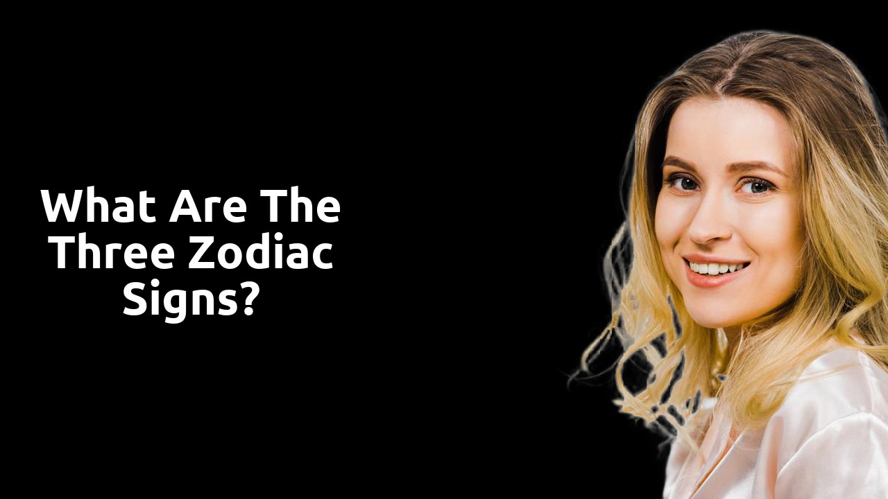 What are the three zodiac signs?