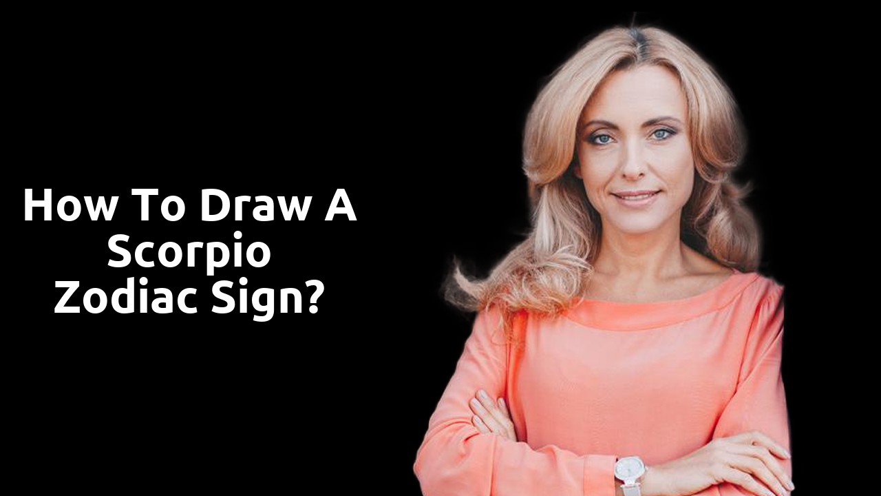 How to draw a Scorpio zodiac sign?