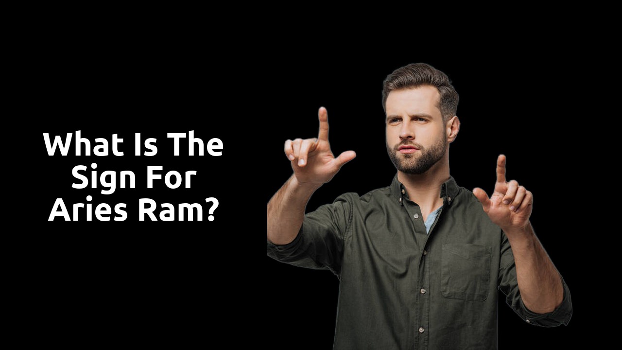 What is the sign for Aries ram?