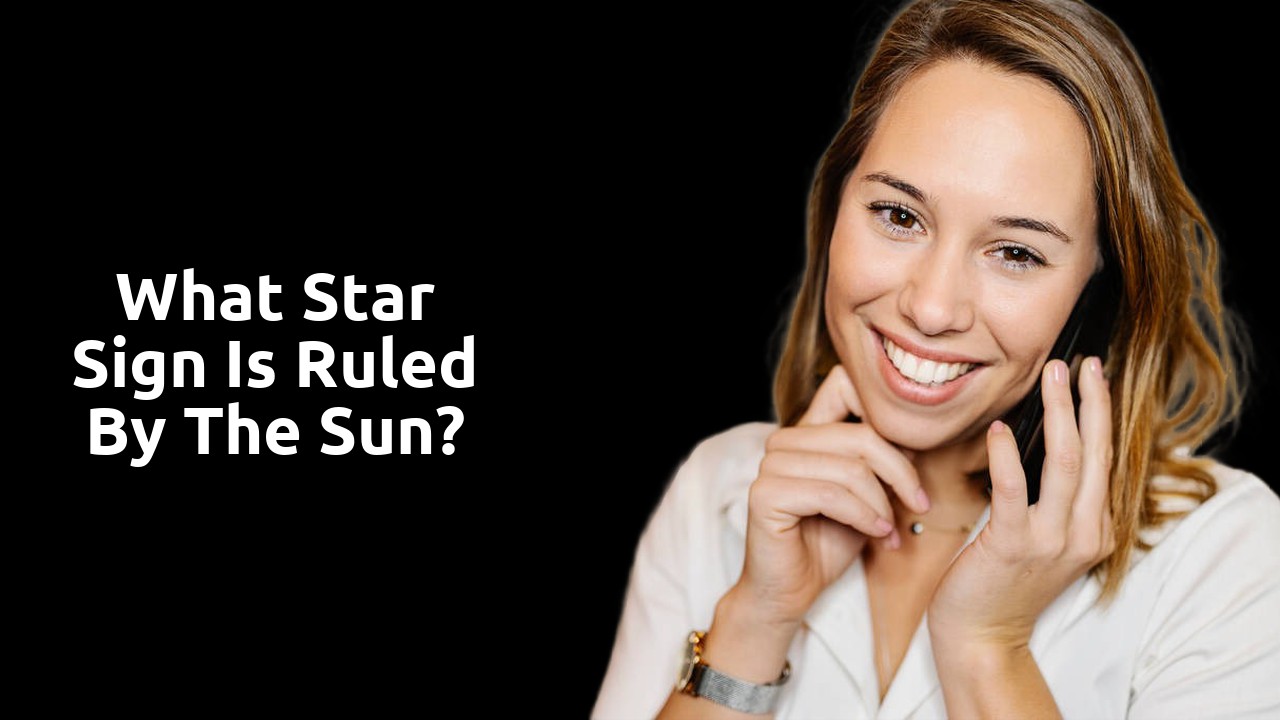 What star sign is ruled by the sun?